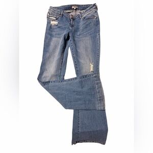 Dear John Light Blue Distressed Straight Leg Jeans